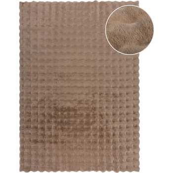 Flair Rugs Кафява синтетична кожа 160x230 cm Waffle Faux Fur - Flair Rugs (503119376369)