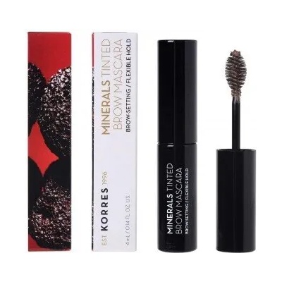 KORRES Цветна спирала за вежди, Korres Black Volcanic Minerals Tinted Brow Mascara - 03 Light Shade 4ml