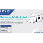 Epson C33S045722 Premium Matte, за ColorWorks, 102x51mm, 2310 бр. , бели самозалепващи етикети (C33S045722)