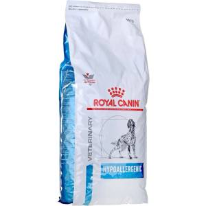 Royal Canin Royal Canin Hypoallergenic Храна за кучета, суха, за възрастни, хипоалергенна, с дроб, ориз, зеленчуци, 14 kg