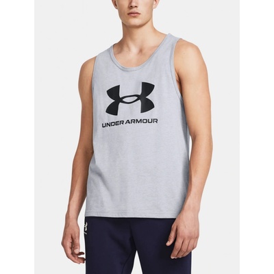 Under Armour UA sportstyle logo tank GRY šedé – Zboží Dáma