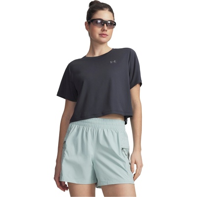 Under Armour Дамска фланелка с къс ръкав Under Armour Womens Explor Trail Run Short Sleeve Performance Top - Anthracite