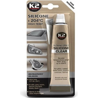 K2 SILICONE CLEAR - silikon pro utěsnění části motoru při montáži, 85g