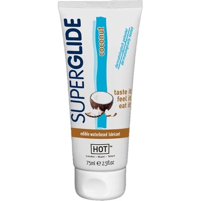 HOT Superglide Edible Waterbased Lubricant Coconut 75ml