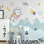 Art Gift Decor Фототапет за детска стая - Коте космонавт