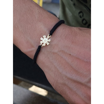 Златна плетена гривна " Розетата от Плиска"