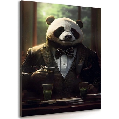Obraz zvířecí gangster panda - 30x40