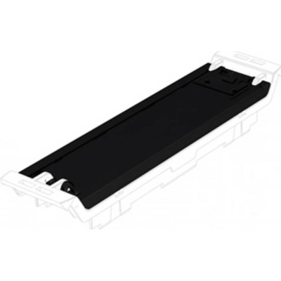 Electronics housings, OMNIMATE Housing - series CH20MBlack, Transparent, Tilt cover, Width: 22,5 mm