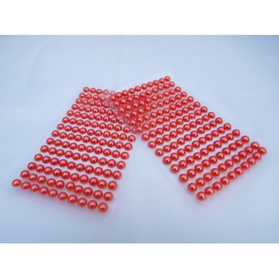 Samolepiace perličky 6 mm oranžové