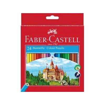 Farebné ceruzky, sada, šesťhranné, FABER-CASTELL "Classic", 24 rôznych farieb