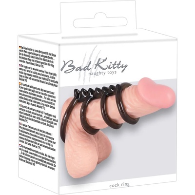 Bad Kitty Cock Ring 4er Black