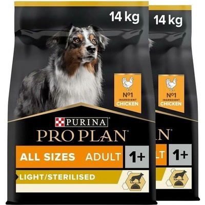 Pro Plan All Sizes Adult Light Sterilised kuřecí 2 x 14 kg