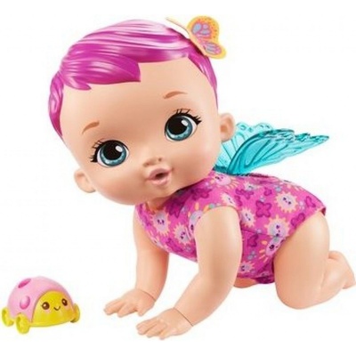 Mattel My Garden Baby plazící se motýlek růžový