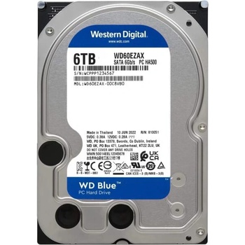 Image 1 of Western Digital Blue 6TB 5400rpm 256MB SATA3 (WD60EZAX)