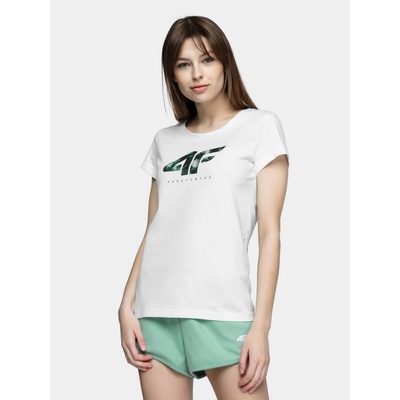 4F H4L21 TSD030 Dámske tričko US S H4L21 TSD030 WHITE
