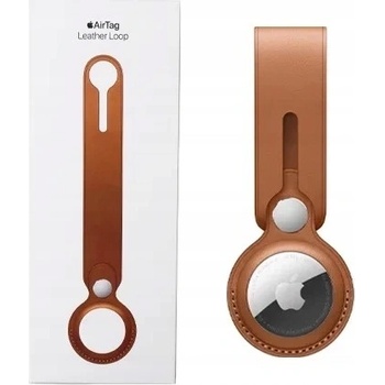 Apple AirTag Leather Loop Saddle Brown MX4A2ZM/A