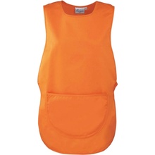 Tabard zástěra s kapsou a zapínáním Clean oranžová