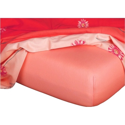 Dadka Jersey prostěradlo losos 200x220x20