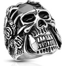 Šperky4U ocelový prsten lebka OPR1761