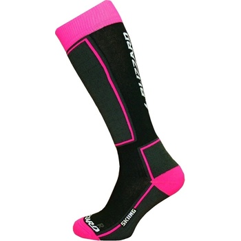 BLIZZARD Skiing ski socks junior black/pink černá/růžová