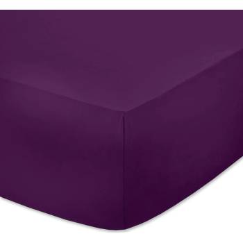 Image 1 of Тъмно лилав чаршаф с ластик трико