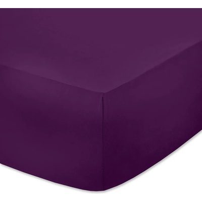 Тъмно лилав чаршаф с ластик трико