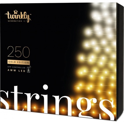 Twinkly Strings Multi-Color chytré žárovky na stromeček 250 Ks 20m černý kabel – Zboží Dáma