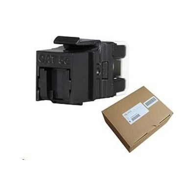 Solarix MULTIPACK 24 ks - rychlozařezávací keystone CAT5E UTP RJ45 černý SXKJ-5E-UTP-BK-NA