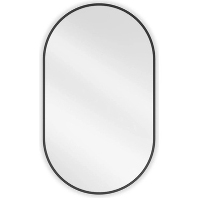 Mexen Loft овално огледало за баня 85 x 50 см, черна рамка - 9851-085-050-000-70 (9851-085-050-000-70)