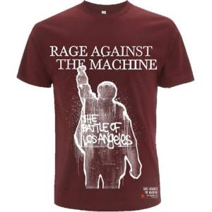 Rage Against The Machine BOLA Album Cover (Back Print) Maroon Red M Риза (RATMTS06MM02)