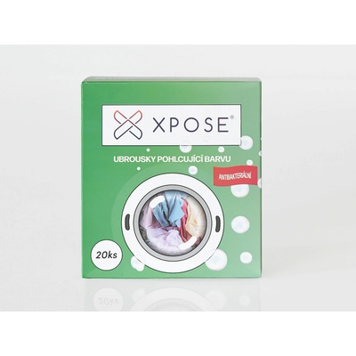 Xpose antibakteriální ubrousky pohlcující barvu 20 ks