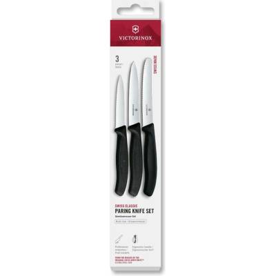 Victorinox sada nožov Swiss Classic s nožom na paradajky 3 ks cierna plast