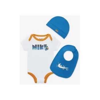 Nike ksa coral reef hat bodysuit & bib piece set NN Biela