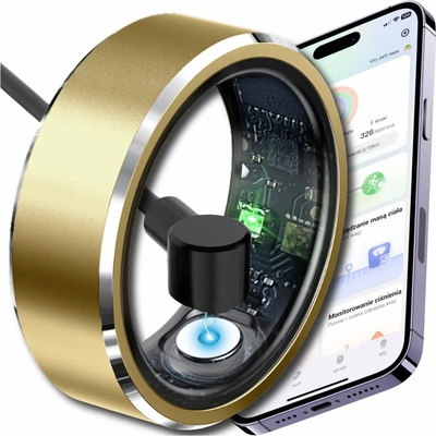 Smart ring ZeeTech SmartRing Prsteň Inteligentný R05 veľkosť 23 zlatý
