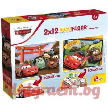 Lisciani Пъзел LISCIANI 86542 - 2 x 12 части - Колите, двулицев пъзел (LI86542)