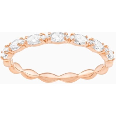 Swarovski Pozlátený trblietavý prsteň Vittore 5366571