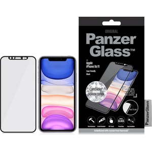 Panzer Стъклен протектор PanzerGlass за Apple iPhone XR/11 CaseFriendly CamSlider, Swarovski Edition- Черен