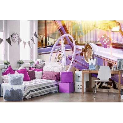 DIMEX ART Самозалепваща се флизелинова фототапета лив винтидж интериор 375 x 250 см