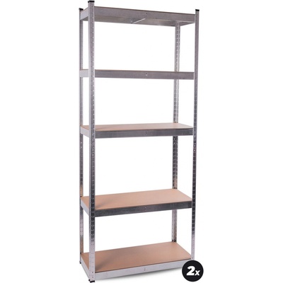 Aga 2x MR4601 174 x 75 x 30 cm 5 políc strieborný