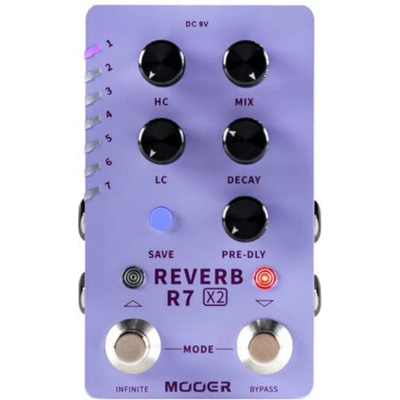 MOOER R7 X2 Reverb Eфект за китара (ME R7 REVERB X2)
