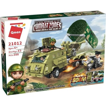 Qman Конструктор, Qman, Combat Zone, Бронирана машина против засада, 388 части (Q21012)