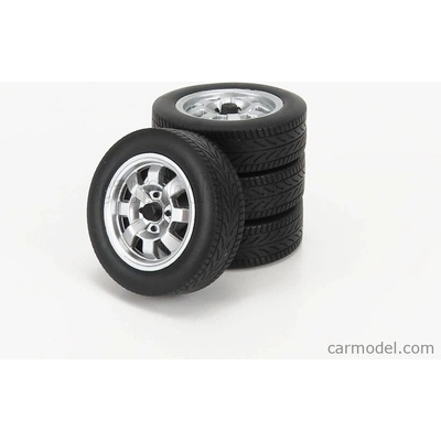 Kk-scale Accessories 4x Wheels And Rims Set For Porsche 924 Turbo 1986 Silver 1:18