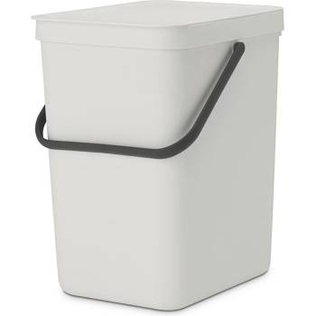 Brabantia Кош за смет за разделно събиране Brabantia Sort&Go 25L, Light Grey (1005521)