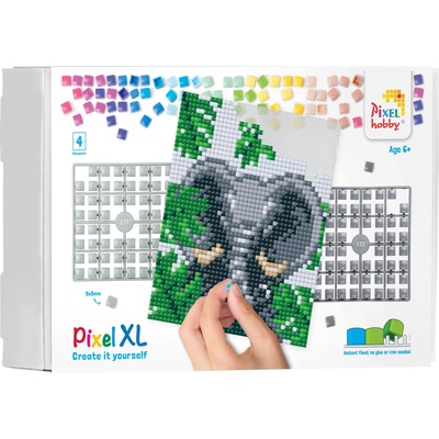 Pixelhobby Мозайка с пиксели XL, Pixelhobby, 40x50 пиксела - Слон (28032)