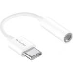 Huawei Кабел Huawei CM20, от USB-C(м) към 3.5mm(ж), 0.09m, бял