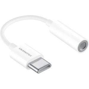 Huawei Кабел Huawei CM20, от USB-C(м) към 3.5mm(ж), 0.09m, бял