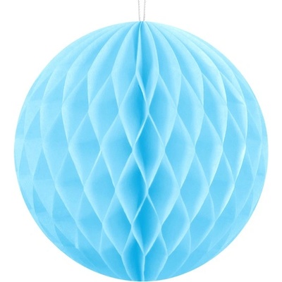 PartyDeco Хартиена Топка за Декорация в Небесно Синьо, 10см