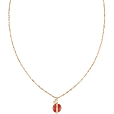 Tommy Hilfiger Štýlový bronzový náhrdelník s karneolom 2780763