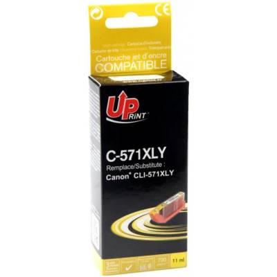 Compatible Съвместима мастилница UPRINT CLI 571XL-M CANON, Yellow (LF-INK-CAN-CLI571Y-XL-UP)