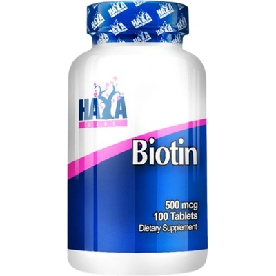 Haya Labs Biotin 500 mcg [100 Таблетки]